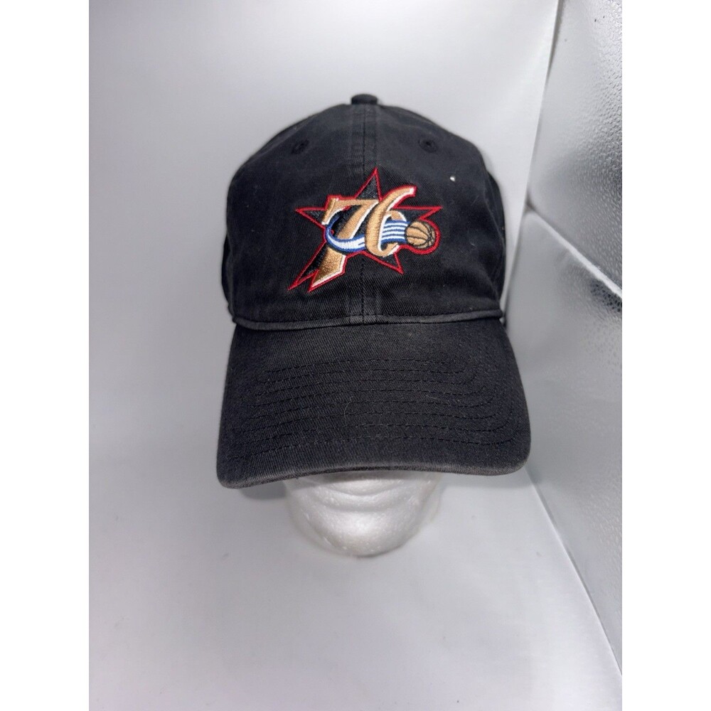 Adidas Philadelphia 76ers Black Y2K Logo OSFA Fall 07 Adjustable.